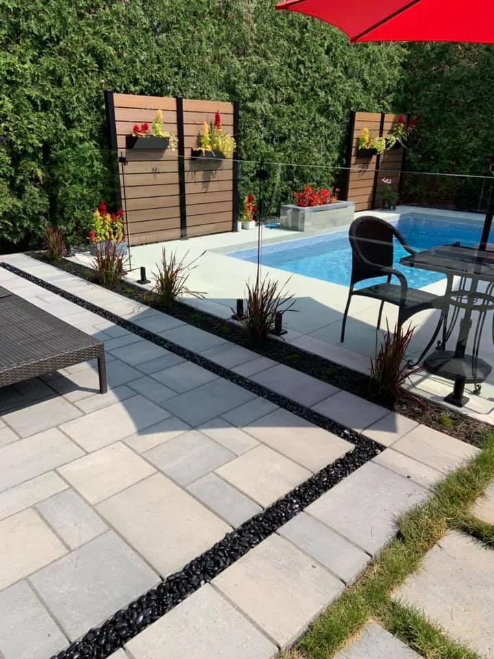 Patio en dalles Techo-Bloc Blu